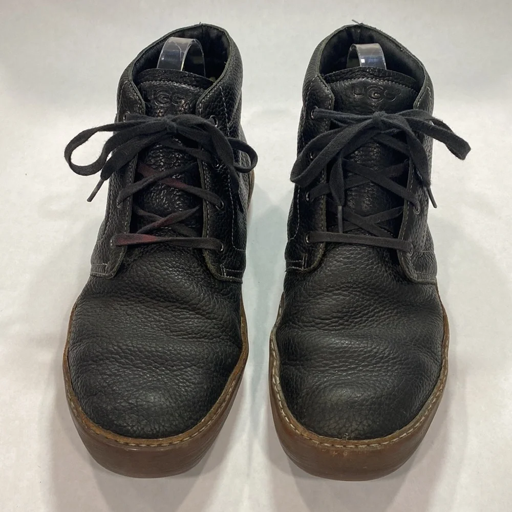 UGG ALIN S/N 1005040 LEATHER HIGH TOP SHOES‎ black